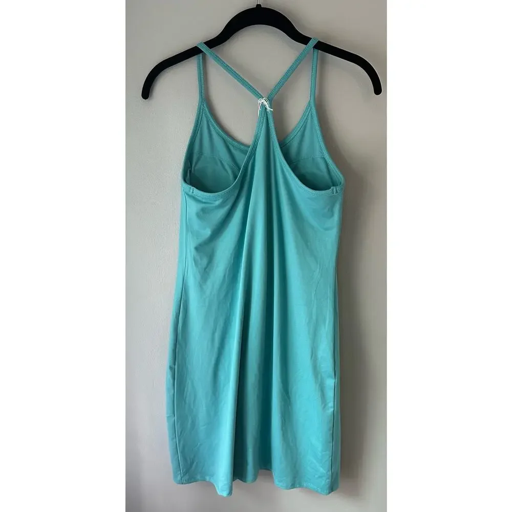 Kyodan Outdoor Womens Size  Small Active Dress Green Stretch Padded Bra Shorts - Picture 2 of 5